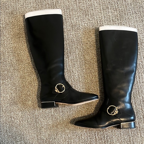 Tory Burch Black Sophia Riding Boot - Picture 1 of 7